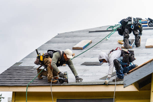Professional Gutter Installation technician working in Bennington, KS